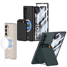 Load image into Gallery viewer, Magnetic Card Holder Shockproof Phone Case With Screen Protector For Galaxy Z Fold 7/6/5/4/3