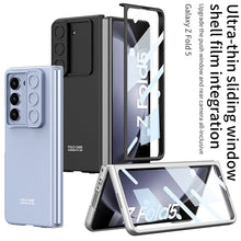 Load image into Gallery viewer, All-inclusive Lens Slide Protector Phone Case With Back Screen Protector For Samsung Galaxy Z Fold5 - Mycasety Mycasety