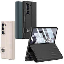 Carregar imagem no visualizador da galeria, Luxurious Leather Cover Shockproof Phone Case With Screen Protector For Samsung Galaxy Z Fold6