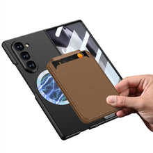 Carregar imagem no visualizador da galeria, Magnetic Card Holder Shockproof Phone Case With Screen Protector For Samsung Galaxy Z Fold6