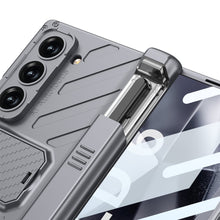 Cargar imagen en el visor de la galería, Armor Magnetic Hinge Pen Box Shockproof Phone Case With Screen Protector For Samsung Galaxy Z Fold6