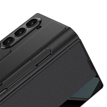 Carregar imagem no visualizador da galeria, Luxurious Leather Cover Shockproof Phone Case With Screen Protector & Pen Slot For Samsung Galaxy Z Fold6