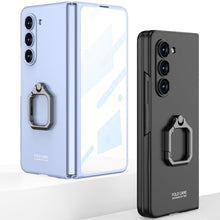 Load image into Gallery viewer, Luxury All-inclusive Ring Holder Phone Case With Back Screen Protector For Galaxy Z Fold 5