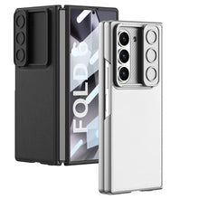 Carregar imagem no visualizador da galeria, Leather All-inclusive Lens Slide Protector Phone Case With Back Screen Protector For Samsung Galaxy Z Fold 6