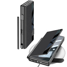 Carregar imagem no visualizador da galeria, Luxurious Leather Cover Shockproof Phone Case With Screen Protector & Pen Slot For Samsung Galaxy Z Fold6