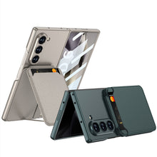 Carregar imagem no visualizador da galeria, Magnetic Card Holder Shockproof Phone Case With Screen Protector For Samsung Galaxy Z Fold6