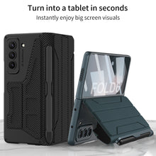 Carregar imagem no visualizador da galeria, Luxurious Suede Cover Shockproof Phone Case With Screen Protector and Pen Slot For Samsung Galaxy Z Fold6