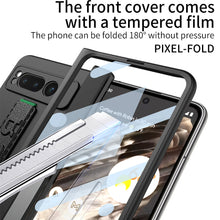 Load image into Gallery viewer, Magnetic Folding All-inclusive Leather Wristband Case With Tempered Film For Google Pixel Fold With Damped Folding Bracket - mycasety2023 Mycasety