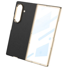 Load image into Gallery viewer, Business-style Electroplated Leather Phone Case For Galaxy Z Fold 7/6/5/4