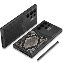 Load image into Gallery viewer, Electroplated Leather Phone Case For Samsung Galaxy S23Ultra Series