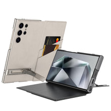 Cargar imagen en el visor de la galería, Luxury Leather Cardholder Case With Stand For Samsung S24Ultra S23Ultra