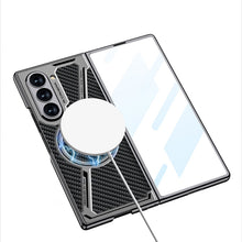 Load image into Gallery viewer, Electroplating Leather Shockproof Phone Case With Screen Protector For Galaxy Z Fold 7/6
