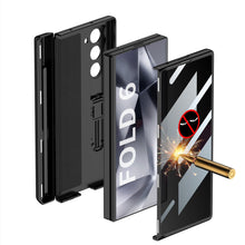 Cargar imagen en el visor de la galería, Magnetic Hinge Pen Box Shockproof Phone Case With Anti-peep Screen Protector For Galaxy Z Fold 6