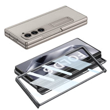 Load image into Gallery viewer, Magnetic Hinge Bracket Shockproof Leather Phone Case With Back Screen Protector For Samsung Galaxy Z Fold6