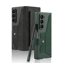 Carregar imagem no visualizador da galeria, Luxurious Suede Cover Shockproof Phone Case With Screen Protector and Pen Slot For Samsung Galaxy Z Fold6
