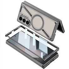 Load image into Gallery viewer, Electroplating Leather Shockproof Phone Case With Screen Protector For Galaxy Z Fold 7/6