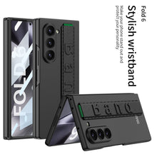 Cargar imagen en el visor de la galería, Luxury Wristband Holder Shockproof Phone Case With Back Screen Protector For Samsung Galaxy Z Fold6