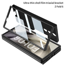 Cargar imagen en el visor de la galería, Luxury Shockproof Phone Case With Gold Ring Holder For Samsung Galaxy Z Fold 6