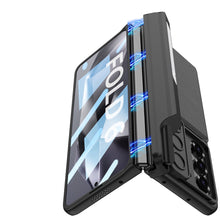 Carregar imagem no visualizador da galeria, Magnetic Hinge Pen Box Lens Slide Protector Shockproof Phone Case With Screen Protector & Card Holder For Samsung Galaxy Z Fold 6