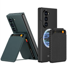 Carregar imagem no visualizador da galeria, Magnetic Card Holder Shockproof Phone Case With Screen Protector For Samsung Galaxy Z Fold6