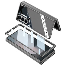 Lade das Bild in den Galerie-Viewer, SPORTS DESIGN | Cyberpunk Leather Shockproof Phone Case With Screen Protector For Galaxy Z Fold6
