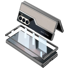 Carregar imagem no visualizador da galeria, SPORTS DESIGN | Electroplating Leather Shockproof Phone Case With Screen Protector For Samsung Galaxy Z Fold6