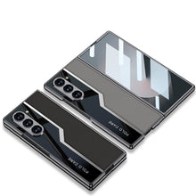 Carregar imagem no visualizador da galeria, SPORTS DESIGN | Electroplating Leather Shockproof Phone Case With Screen Protector For Samsung Galaxy Z Fold6