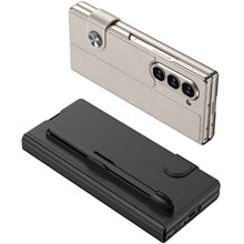 Carregar imagem no visualizador da galeria, Luxurious Leather Cover Shockproof Phone Case With Screen Protector and Pen Slot For Samsung Galaxy Z Fold6