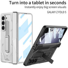 Load image into Gallery viewer, Magnetic Armor All-included Hinge Holder Case With Back Screen Protector For Samsung Galaxy Z Fold5 Fold4 Fold3 - mycasety2023 Mycasety
