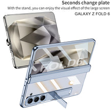 Lade das Bild in den Galerie-Viewer, Transparent Magnetic Hinge Bracket Shockproof Phone Case With Screen Protector For Samsung Galaxy Z Fold6