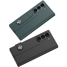 Carregar imagem no visualizador da galeria, Luxurious Leather Cover Shockproof Phone Case With Screen Protector and Pen Slot For Samsung Galaxy Z Fold6