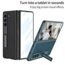 Carregar imagem no visualizador da galeria, Luxury Leather Shockproof Phone Case With Screen Protector For Samsung Galaxy Z Fold6