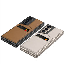 Carregar imagem no visualizador da galeria, Leather Card Holder Shockproof Phone Case With Screen Protector For Samsung Galaxy Z Fold6