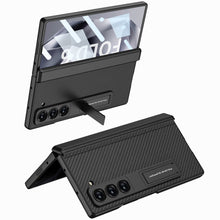 Load image into Gallery viewer, Magnetic Hinge Bracket Shockproof Leather Phone Case With Back Screen Protector For Samsung Galaxy Z Fold6