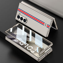 Cargar imagen en el visor de la galería, Electroplating Leather Shockproof Phone Case With Screen Protector For Galaxy Z Fold6