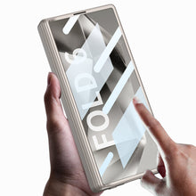 Load image into Gallery viewer, Magnetic Hinge Bracket Shockproof Leather Phone Case With Back Screen Protector For Samsung Galaxy Z Fold6