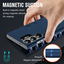 Load image into Gallery viewer, Card Holder Magnetic Anti-Fall Protective Leather Case With Pen Slot Phone Case For Samsung Galaxy - Mycasety Mycasety