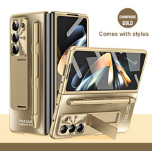 Load image into Gallery viewer, Frosted Electroplating Shockproof Phone Case With Front Screen Protector & Bracket For Galaxy Z Fold6/5/4/3
