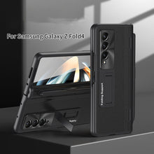 Load image into Gallery viewer, Central Axis With Pen Folding Anti-Fall Shell Film Integrated Leather Phone Case For Samsung Galaxy fold4 fold3 5G - Mycasety Mycasety