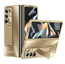 Load image into Gallery viewer, Frosted Electroplating Shockproof Phone Case With Front Screen Protector & Bracket For Galaxy Z Fold6/5/4/3