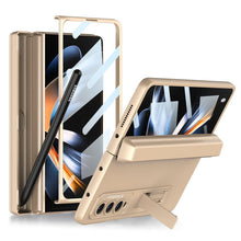 Load image into Gallery viewer, Magnetic Hinge Pen Box Protective Phone Case With Back Screen Glass For Samsung Galaxy Z Fold 5/4/3 5G - Mycasety Mycasety