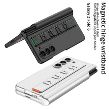 Carregar imagem no visualizador da galeria, Magnetic Hinge Pen Box Shockproof Phone Case With Screen Protector & Wristband For Samsung Galaxy Z Fold6