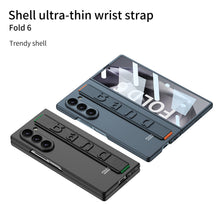 Cargar imagen en el visor de la galería, Luxury Wristband Holder Shockproof Phone Case With Back Screen Protector For Samsung Galaxy Z Fold6