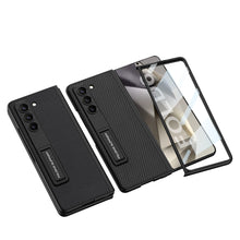 Carregar imagem no visualizador da galeria, Luxury Leather Shockproof Phone Case With Screen Protector For Samsung Galaxy Z Fold6