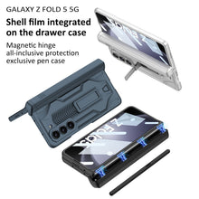 Load image into Gallery viewer, Armor All-included Magnetic Hinge Slide Pen Case Holder Phone Case With Back Screen Protector For Samsung Galaxy Z Fold3 Fold4 Fold5 - Mycasety Mycasety