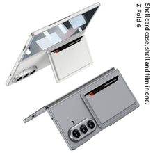 Load image into Gallery viewer, Business-style Leather Card Holderr Phone Case With Back Screen Film For Galaxy Z Fold 7/6/5