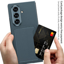 Load image into Gallery viewer, Business-style Leather Card Holderr Phone Case With Back Screen Film For Galaxy Z Fold 7/6/5