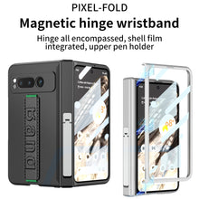 Load image into Gallery viewer, Magnetic Folding All-inclusive Leather Wristband Case With Tempered Film For Google Pixel Fold With Damped Folding Bracket - mycasety2023 Mycasety