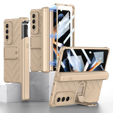 Load image into Gallery viewer, Magnetic Samsung Galaxy Z Fold5 Fold4 Fold3 Case Business Folding Armor Cover With Film & Slide Pen Slot and Kickstand - mycasety2023 Mycasety