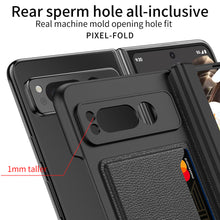 Load image into Gallery viewer, Magnetic Folding All-inclusive Leather Case With Tempered Film For Google Pixel Fold With Damped Folding Bracket & Card Holder - mycasety2023 Mycasety